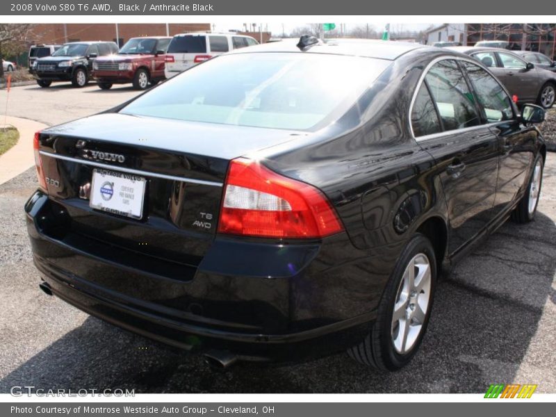 Black / Anthracite Black 2008 Volvo S80 T6 AWD