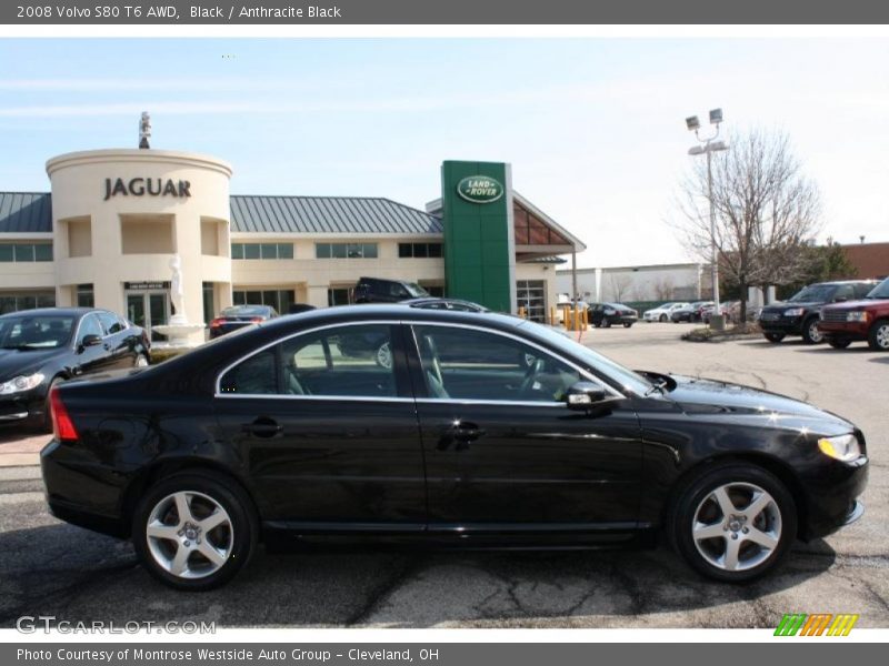 Black / Anthracite Black 2008 Volvo S80 T6 AWD