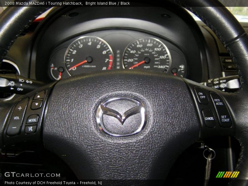 Bright Island Blue / Black 2008 Mazda MAZDA6 i Touring Hatchback