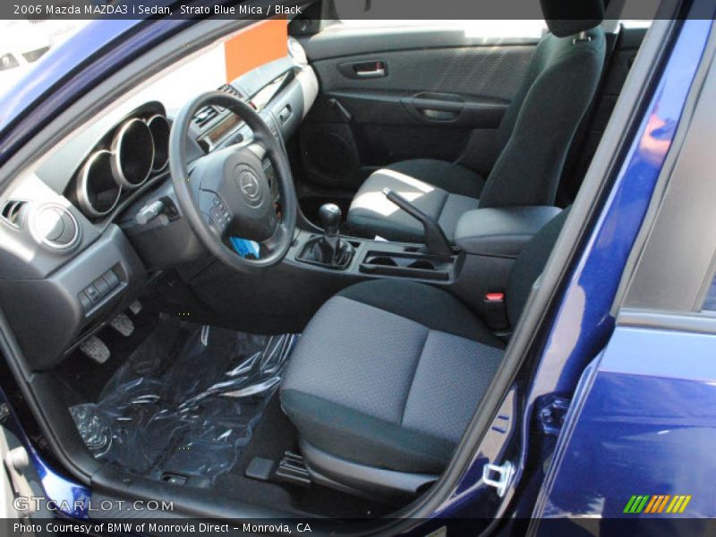  2006 MAZDA3 i Sedan Black Interior