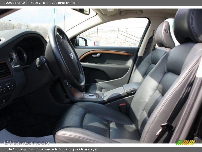 Black / Anthracite Black 2008 Volvo S80 T6 AWD