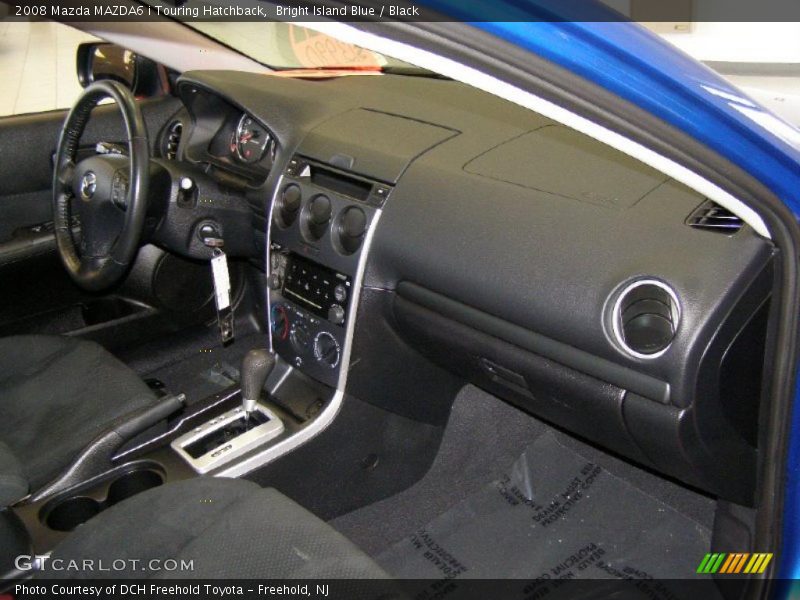 Bright Island Blue / Black 2008 Mazda MAZDA6 i Touring Hatchback