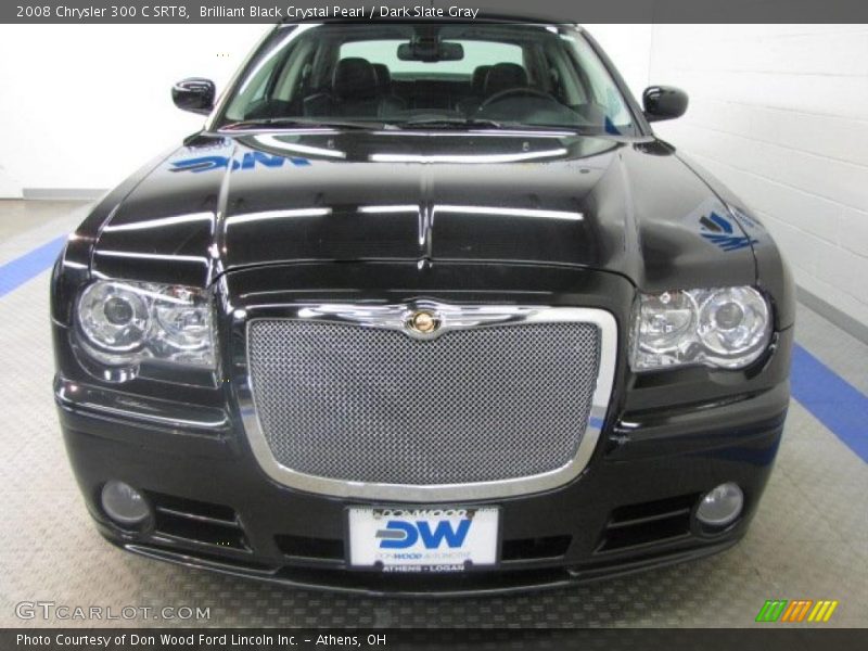 Brilliant Black Crystal Pearl / Dark Slate Gray 2008 Chrysler 300 C SRT8