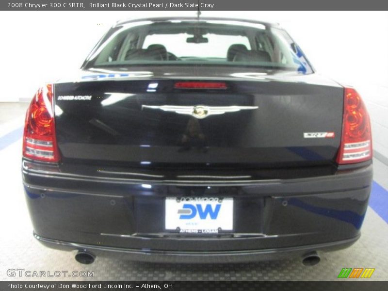 Brilliant Black Crystal Pearl / Dark Slate Gray 2008 Chrysler 300 C SRT8