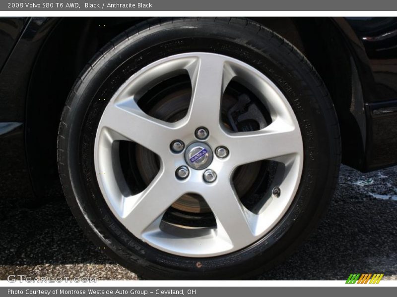 Black / Anthracite Black 2008 Volvo S80 T6 AWD
