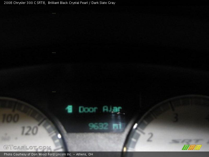 Brilliant Black Crystal Pearl / Dark Slate Gray 2008 Chrysler 300 C SRT8