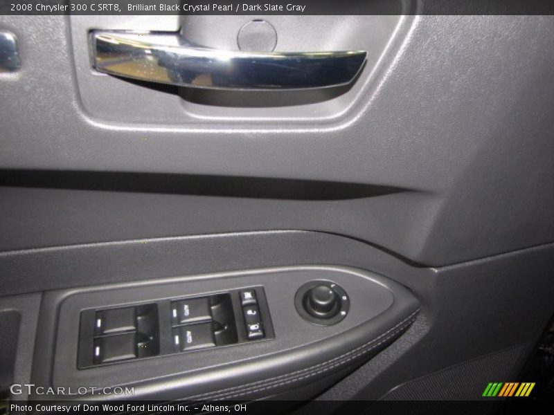 Brilliant Black Crystal Pearl / Dark Slate Gray 2008 Chrysler 300 C SRT8