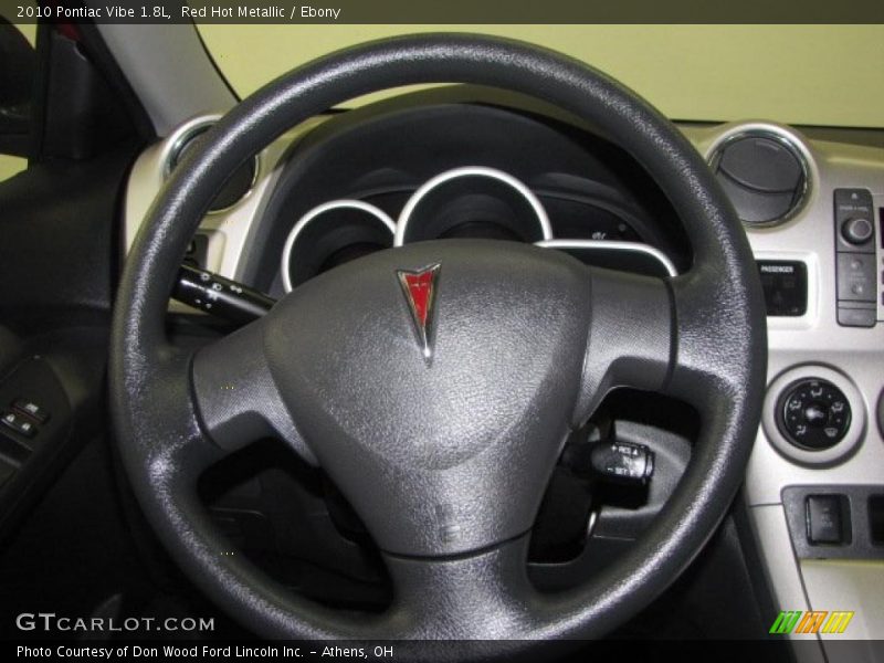 Red Hot Metallic / Ebony 2010 Pontiac Vibe 1.8L