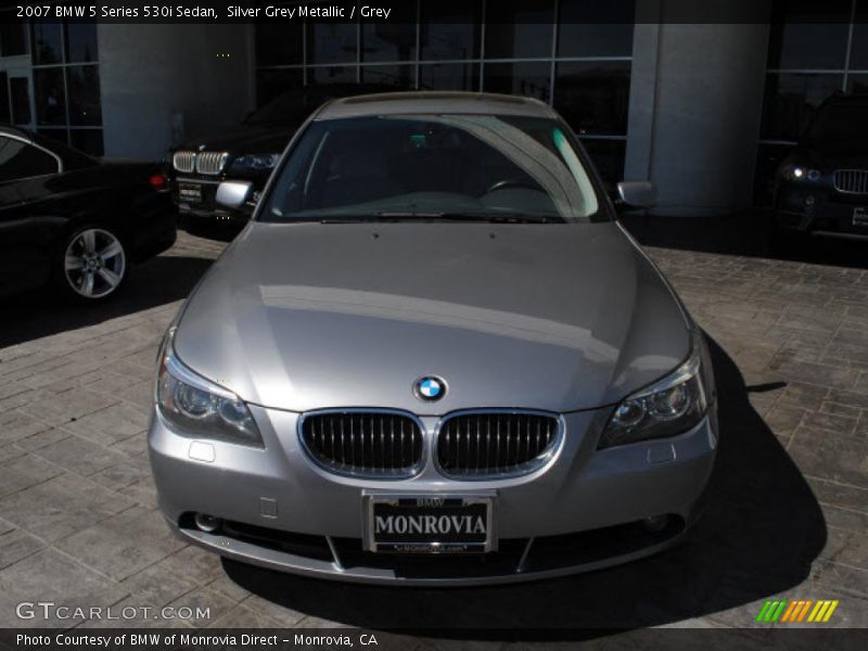 Silver Grey Metallic / Grey 2007 BMW 5 Series 530i Sedan