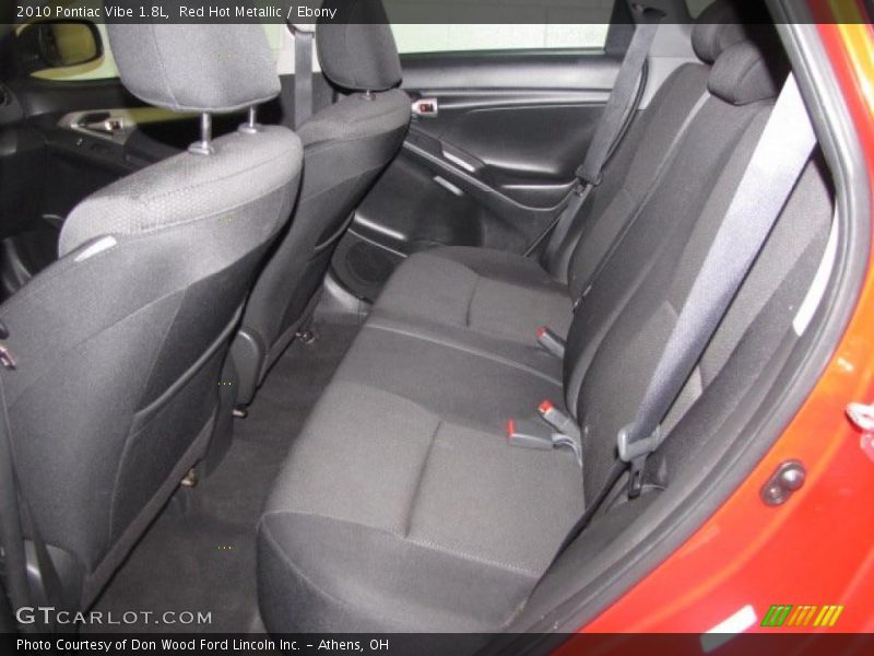 Red Hot Metallic / Ebony 2010 Pontiac Vibe 1.8L