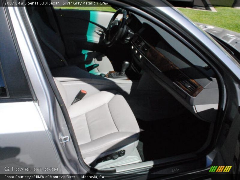 Silver Grey Metallic / Grey 2007 BMW 5 Series 530i Sedan