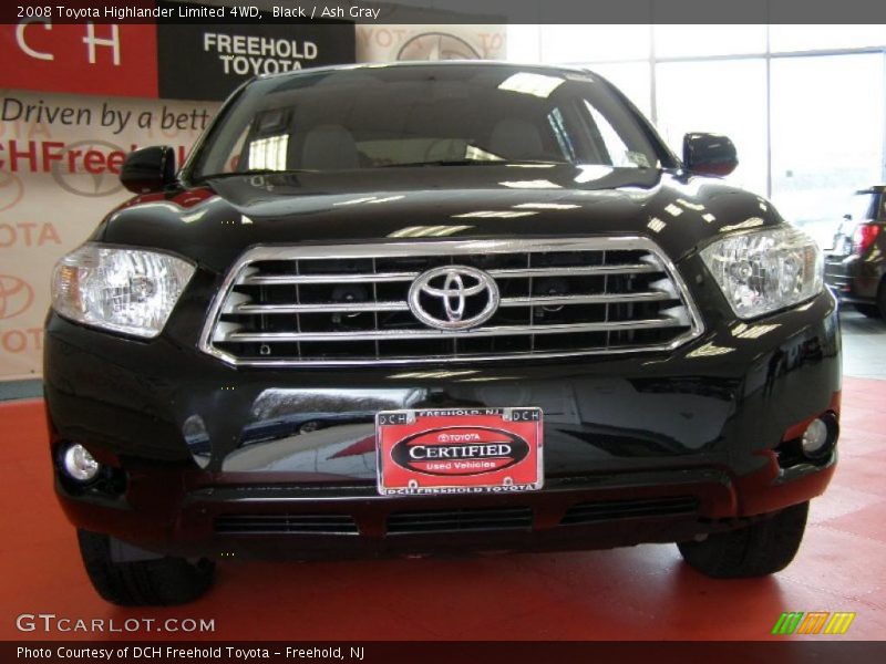 Black / Ash Gray 2008 Toyota Highlander Limited 4WD