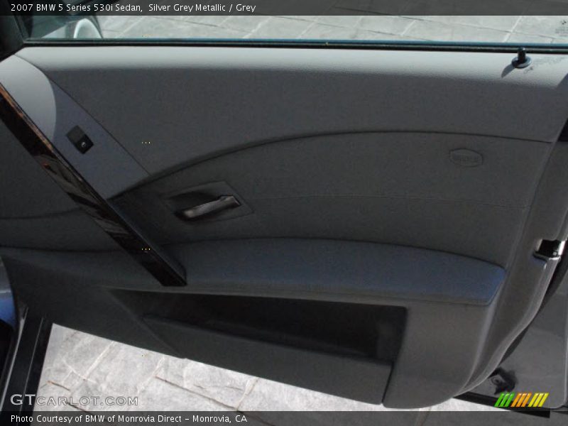 Silver Grey Metallic / Grey 2007 BMW 5 Series 530i Sedan