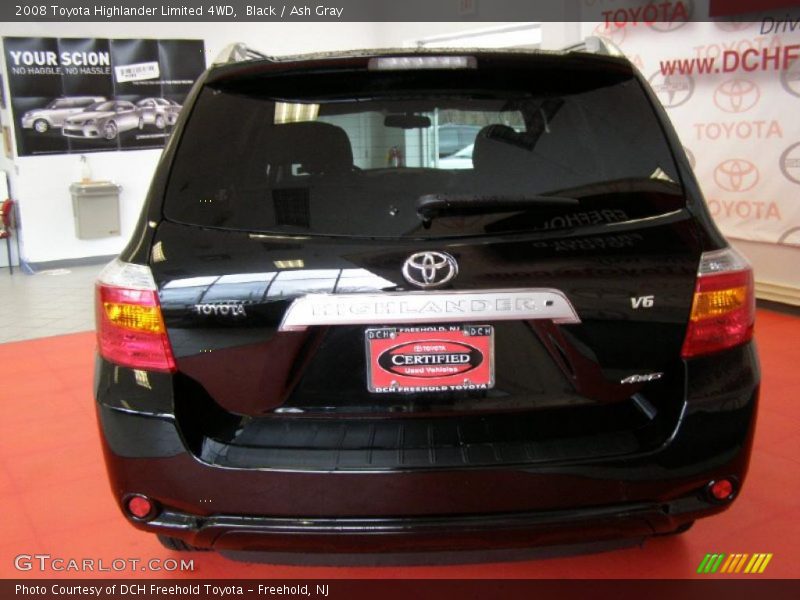 Black / Ash Gray 2008 Toyota Highlander Limited 4WD