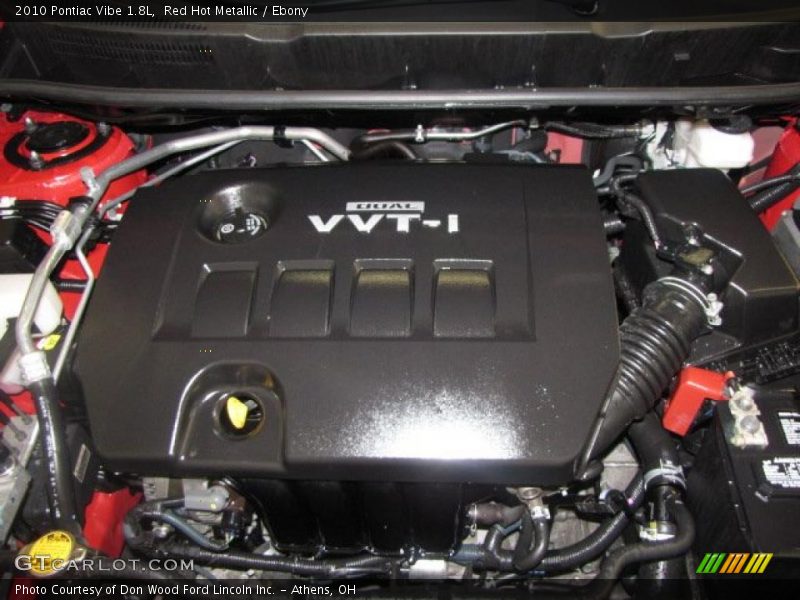 Red Hot Metallic / Ebony 2010 Pontiac Vibe 1.8L