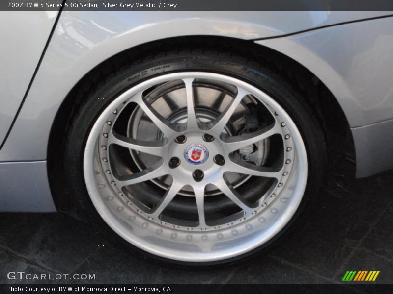 Silver Grey Metallic / Grey 2007 BMW 5 Series 530i Sedan