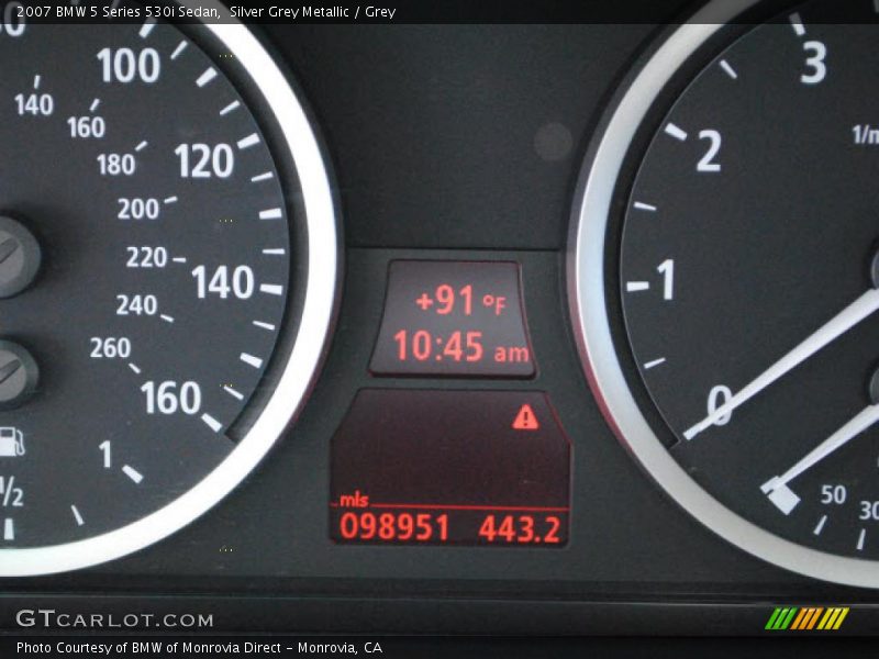 Silver Grey Metallic / Grey 2007 BMW 5 Series 530i Sedan