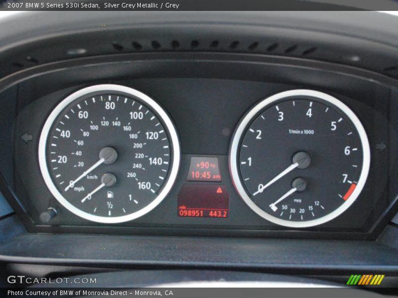  2007 5 Series 530i Sedan 530i Sedan Gauges