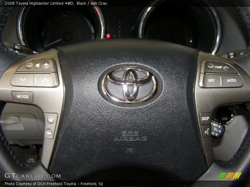 Black / Ash Gray 2008 Toyota Highlander Limited 4WD