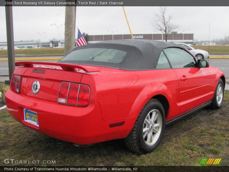 Torch Red / Dark Charcoal 2006 Ford Mustang V6 Deluxe Convertible