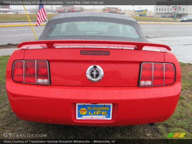 Torch Red / Dark Charcoal 2006 Ford Mustang V6 Deluxe Convertible