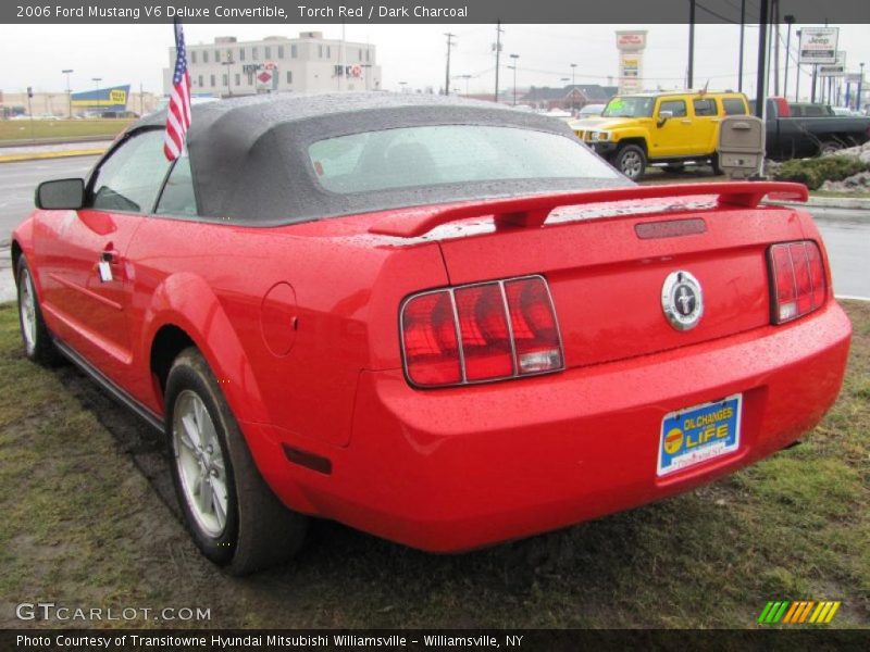 Torch Red / Dark Charcoal 2006 Ford Mustang V6 Deluxe Convertible
