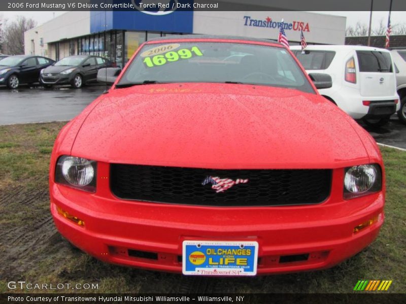 Torch Red / Dark Charcoal 2006 Ford Mustang V6 Deluxe Convertible