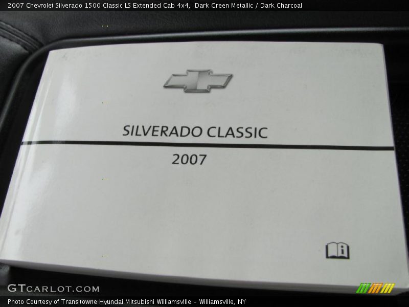 Dark Green Metallic / Dark Charcoal 2007 Chevrolet Silverado 1500 Classic LS Extended Cab 4x4