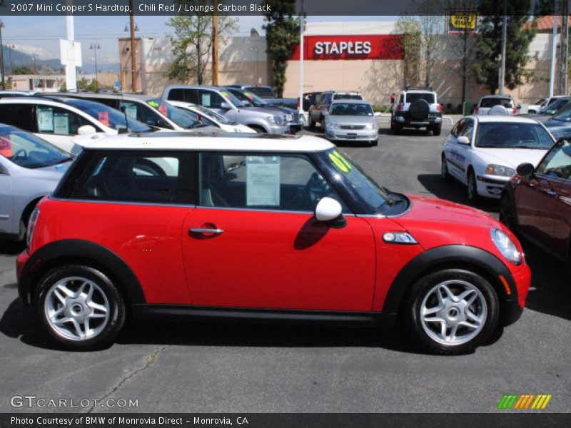 Chili Red / Lounge Carbon Black 2007 Mini Cooper S Hardtop