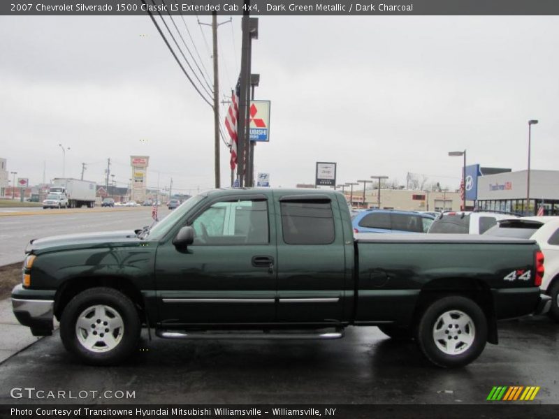 2007 Silverado 1500 Classic LS Extended Cab 4x4 Dark Green Metallic