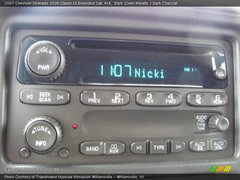 Dark Green Metallic / Dark Charcoal 2007 Chevrolet Silverado 1500 Classic LS Extended Cab 4x4