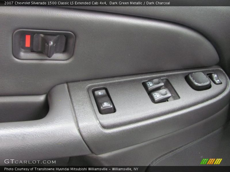 Dark Green Metallic / Dark Charcoal 2007 Chevrolet Silverado 1500 Classic LS Extended Cab 4x4