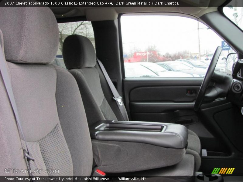 Dark Green Metallic / Dark Charcoal 2007 Chevrolet Silverado 1500 Classic LS Extended Cab 4x4