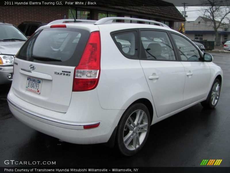 Polar White / Black 2011 Hyundai Elantra Touring GLS