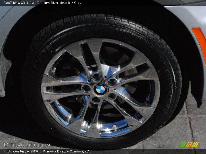Titanium Silver Metallic / Grey 2007 BMW X3 3.0si