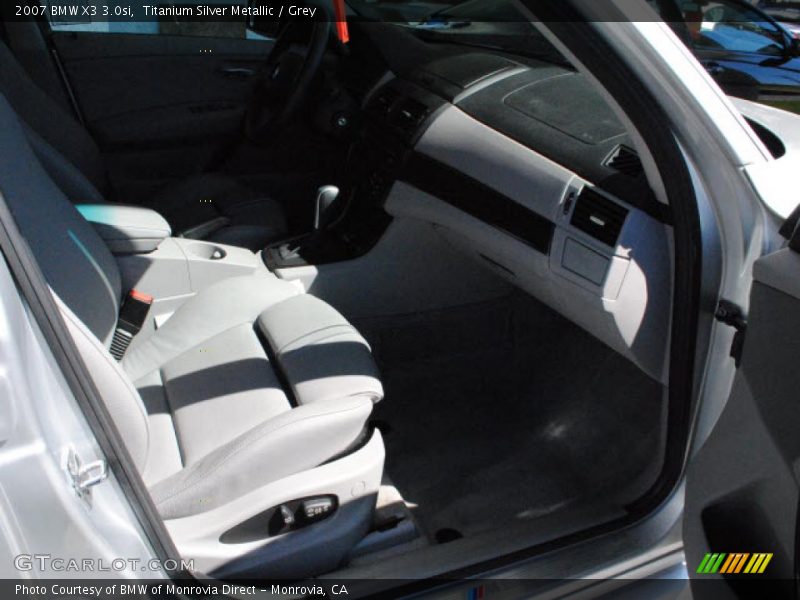 Titanium Silver Metallic / Grey 2007 BMW X3 3.0si