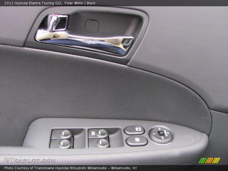 Polar White / Black 2011 Hyundai Elantra Touring GLS