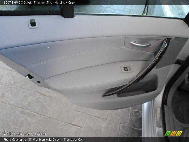 Titanium Silver Metallic / Grey 2007 BMW X3 3.0si