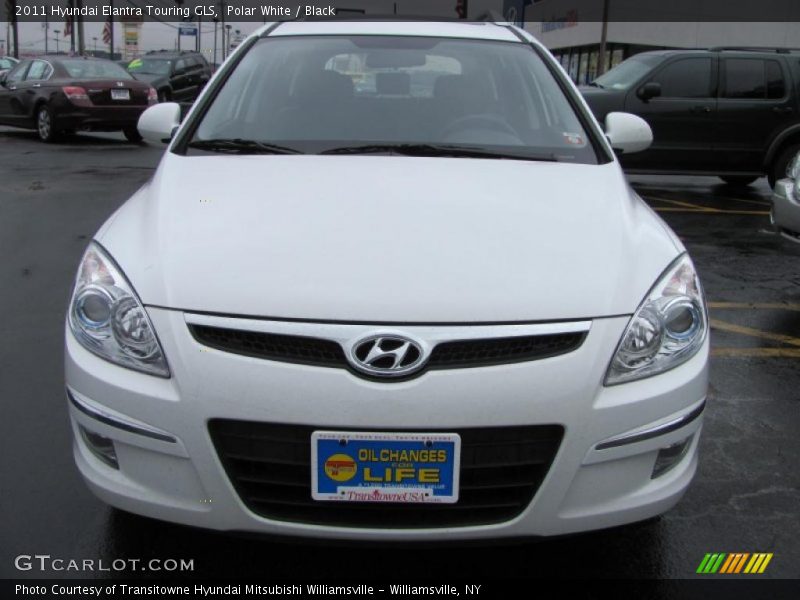 Polar White / Black 2011 Hyundai Elantra Touring GLS