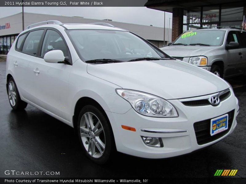 Polar White / Black 2011 Hyundai Elantra Touring GLS