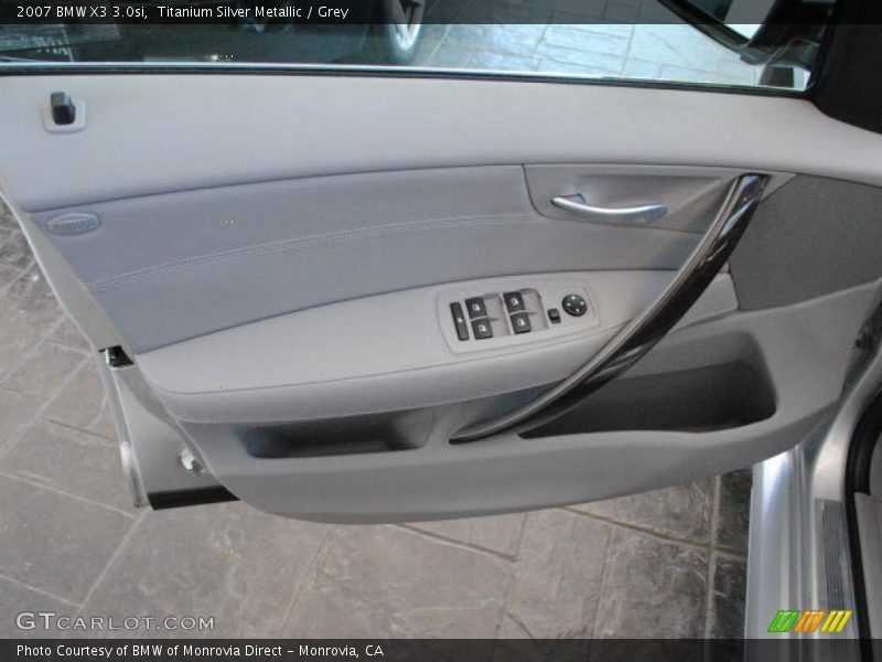 Titanium Silver Metallic / Grey 2007 BMW X3 3.0si