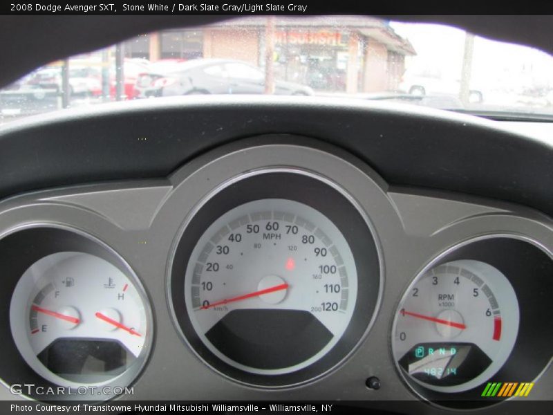 Stone White / Dark Slate Gray/Light Slate Gray 2008 Dodge Avenger SXT