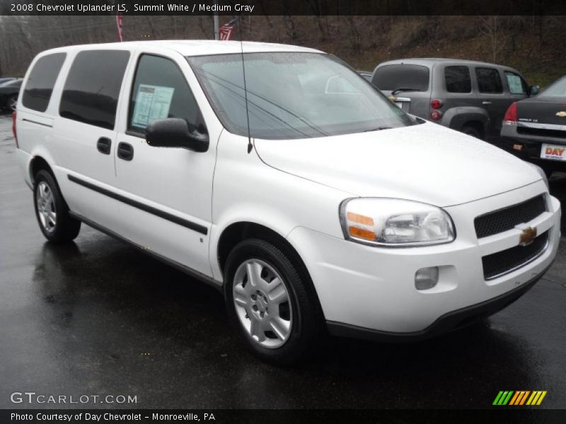 Summit White / Medium Gray 2008 Chevrolet Uplander LS