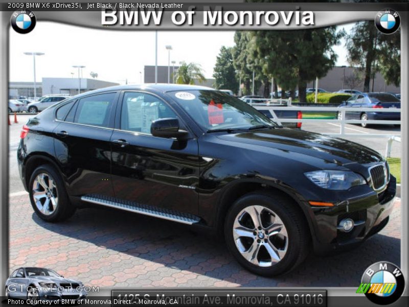 Jet Black / Black Nevada Leather 2009 BMW X6 xDrive35i
