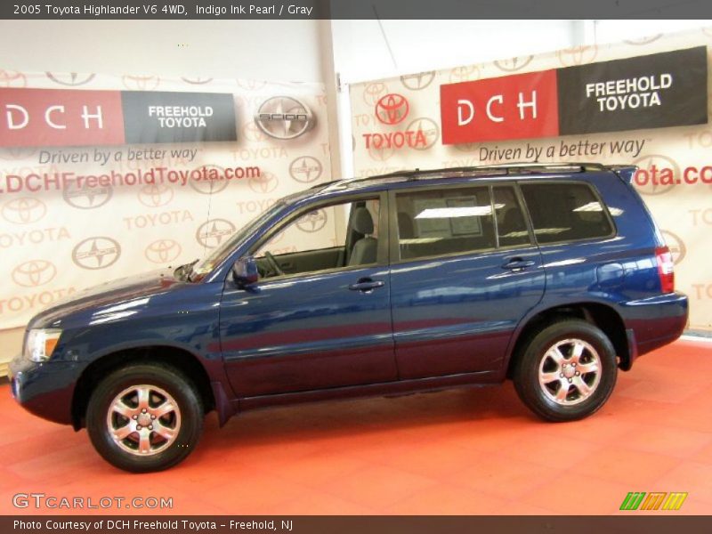 Indigo Ink Pearl / Gray 2005 Toyota Highlander V6 4WD