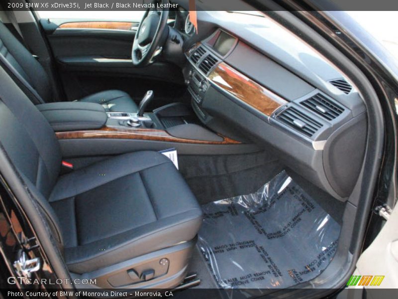 Jet Black / Black Nevada Leather 2009 BMW X6 xDrive35i