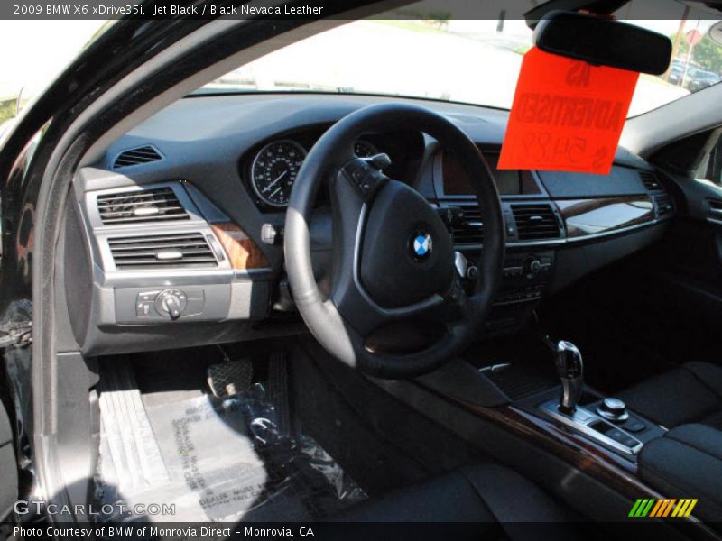 Jet Black / Black Nevada Leather 2009 BMW X6 xDrive35i