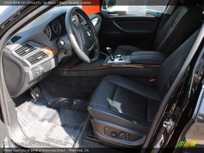 Jet Black / Black Nevada Leather 2009 BMW X6 xDrive35i