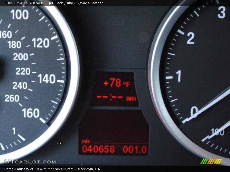 Jet Black / Black Nevada Leather 2009 BMW X6 xDrive35i