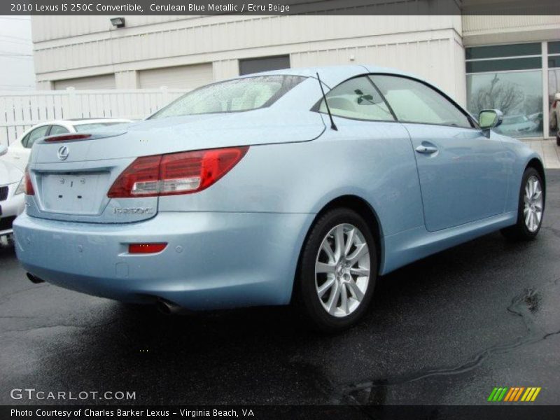 Cerulean Blue Metallic / Ecru Beige 2010 Lexus IS 250C Convertible